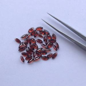 หินโกเมนสีแดงธรรมชาติขนาด3มม. 4มม. 5มม. ตัดทรงหลวมอัญมณีสอบเทียบราคาร้านค้าออนไลน์ตอนนี้จากโรงงาน - Product Image 1