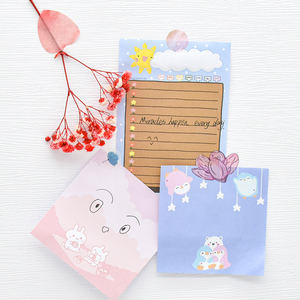 แผ่นบันทึกย่อน่ารักแบบ4x6นิ้วพร้อมโลโก้ฉีกแผ่นจดบันทึกแบบกำหนดเองพร้อม50แผ่น - Product Image 1