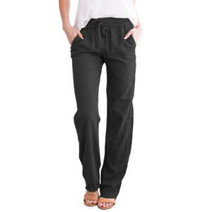 Estilo caliente señoras cintura alta 100% algodón polar Joggers pantalones de chándal pantalones casuales sueltos pierna ancha XL señoras conjunto de dos piezas Logo - Product Image 4