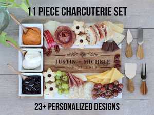 Ensemble de planches à découper en bois de qualité supérieure avec planche à fromage |   Planches à découper de cuisine durables et faciles à nettoyer - Product Image 4