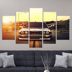 Impression sur toile moderne : Décoration murale tendance pour les amateurs de voitures, lot de 5 : Gallery Wrap - Product Image 1
