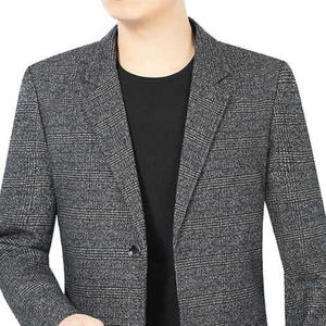 Ensemble pantalon et veste en laine mélangée pour homme, costume formel 2 pièces pour tenue de travail, taille personnalisée, logo personnalisé - Product Image 6