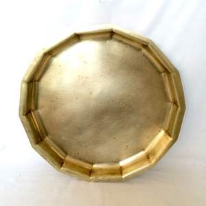 <b>Mirror</b> polished Brass Serving <b>Tray</b> for Restaurant Food Serving <b>Tray</b> brass <b>tray</b> Wholesale Manufacturer of India - Product Image 3