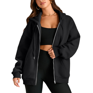 Sudaderas con capucha cuadradas de punto para mujer, sudaderas con capucha de gran tamaño bordadas con hombros caídos, chándal, sudaderas transpirables para mujer - Product Image 5