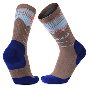 Calcetines térmicos de lana para hombre, invierno, senderismo al aire libre, esquí, correr, trabajo, calcetines gruesos cálidos, calcetines atléticos con logotipo personalizado - Product Image 1