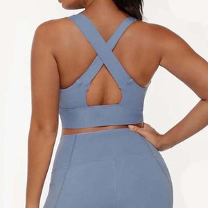 Women's Seamless One Shoulder Crop Sports Bra Sexy Backless Fitness Yoga Wear Breathable Workout Gym Sportswear Plus Size - Product Image 4