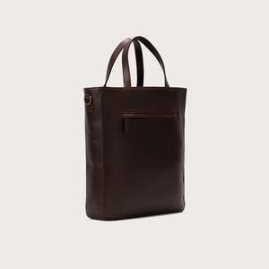 Sac fourre-tout vintage en cuir véritable marron, sac fourre-tout brodé à la main The Poet, résistant à l'eau, pour l'été et l'automne - Product Image 3