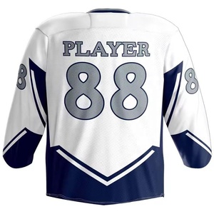 Vente en gros de maillots de hockey avec dessins et logos personnalisables, fabriqués à partir de matériaux de qualité supérieure. - Product Image 4