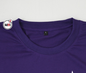 Camiseta de manga corta con cuello redondo personalizada para hombre al por mayor, camiseta transpirable de secado rápido de 300 gramos, jersey en blanco de colores sólidos para estampado Puff - Product Image 2