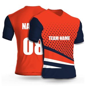 เสื้อคริกเก็ตพิมพ์ลายเสื้อยืดกีฬาลำลองออกแบบได้ตามต้องการ - Product Image 1