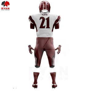 Équipe professionnelle porter l'uniforme de football américain confortable à séchage rapide à manches courtes unisexe personnalisable - Product Image 4