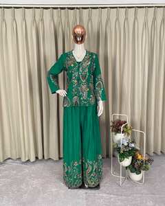 Vestido Miyake de Lujo, Estilo Boutique, con Mangas con Volantes, Estilo Étnico Tradicional, Informal, Holgado, Cuello Redondo, Elegante, para Mujer, para Fiesta - Product Image 3