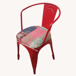 Meubles de chaise de salle à manger enduits de poudre rouge de fer de haute qualité pour la brasserie Pub et les meubles d'événement de mariage et de banquet de boîte de nuit - Product Image 3