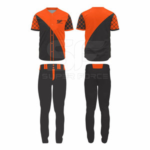 ชุดเบสบอลมีสไตล์สำหรับทีมชุดเครื่องแบบเบสบอลโพลีเอสเตอร์พิมพ์ซับลิเมชันตามสั่งทนทาน - Product Image 1