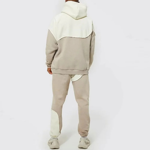 Nouveau survêtement surdimensionné en polaire lambrissé pour hommes femmes vente en gros survêtements à capuche Jogging 2 pièces ensemble survêtements 2026 - Product Image 2