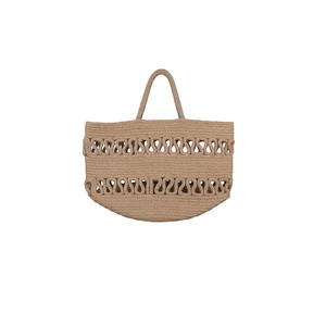 Elegantes bolsas de yute tejidas a mano para el estilo de vida Bolsos de hombro para mujer para regalos y suministros reutilizables para el mercado diario - Product Image 1