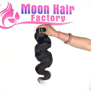 Extensiones de Cabello Humano Indio Virgen de la Mejor Calidad al Por Mayor, Ondulado Natural, Cutícula Alineada, Extensiones Naturales de Exportación - Product Image 4