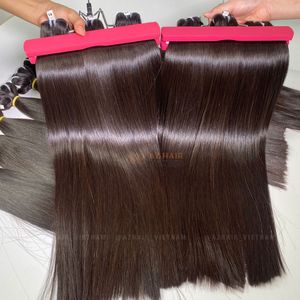 Vente en gros d'extensions de cheveux Remy vietnamiens trame brute droite extensions de cheveux humains de couleur noire naturelle - Product Image 5