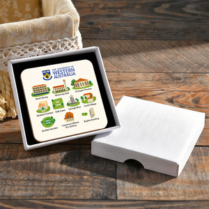 Custom Classic 3mm/5mm MDF Sublimation Wood Drink <b>Coaster</b> Blanks <b>Cork</b> Back Rectangle Shape Reusable Heat Transfer Pads 90-100mm - Product Image 1