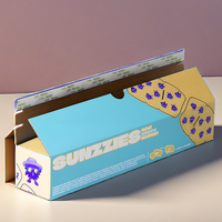 Grande boîte de papier ondulé personnalisée de 2m x 30cm Emballage étanche en carton vert avec doublure en éponge