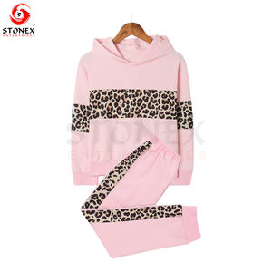 Niños Jogger Niños Pantalones de chándal y Sudadera con capucha Biker Sublimation Wear Ropa 2024 Conjuntos de chándal de dos piezas para niños - Product Image 5