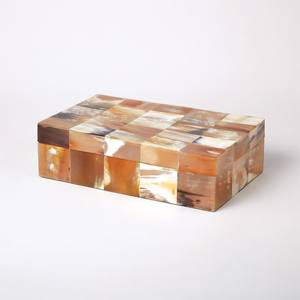 Nuestro exclusivo juego de cajas de cuerno hechas a mano de 2 cajas de joyería de cuerno natural de aspecto decente con cajas artesanales de MDF y decoración del hogar - Product Image 4