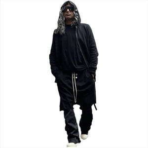 OEM Custom Unique Design Full-zip up <b>Shark</b> Masked Four-hole Rhinestone Winter Eco-Friendly 100% Cotton <b>Hoodie</b> - Product Image 2