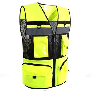 Reflective Safety Vest for Road Construction & Sanitation Workers Waterproof Formal Style for Secure Working Clothes - Product Image 5