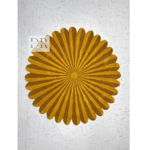 Ensemble de tapis en laine à double ombre moderne fait à la main, décor de sol élégant avec motif personnalisable, options de grande taille pour les chambres à coucher - Product Image 1