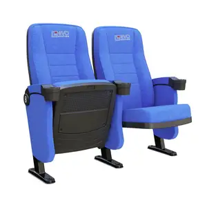 Mobilier de théâtre personnalisé en gros siège de l'auditorium chaise pliante de cinéma avec porte-gobelets