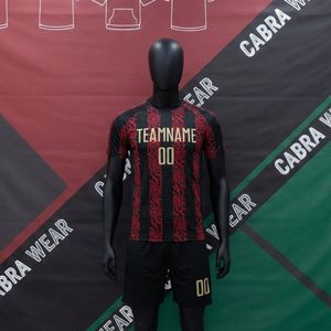 Ensemble de maillots de football personnalisés pour équipe de soccer, design sur mesure, short de match et d'entraînement, 100% polyester respirant, séchage rapide, anti-UV, extensible - Product Image 2