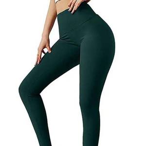 Quick Dry High Waist Yoga <b>Leggings</b> Spandex <b>Nylon</b> Sportswear Wholesale Price High Waist Pockets Elastic Waist Yoga <b>Leggings</b> - Product Image 2