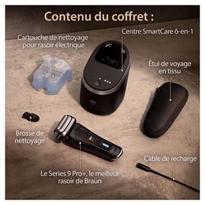 Rasoir électrique pour homme avec 5 têtes de rasage, tondeuse de précision, étanche IPX7, station de charge, autonomie de 60 minutes pour le corps - Product Image 3