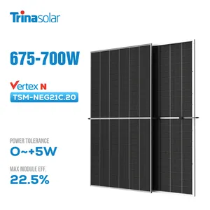 Trina Solar Warehouse Europe Vertex N Type Panneaux solaires bifaciaux 650W 670W Topcon Panneaux solaires Trina