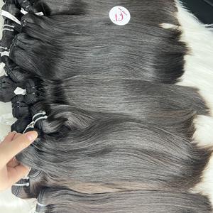 Extensions de Cheveux Remy Vietnamiens 100% Naturels, Qualité Supérieure, Double Trame, Lisses et Ondulés, Noir Naturel, 100% Cheveux Humains, Vente en Gros - Product Image 3