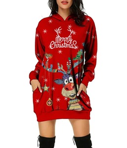 2025 sweats à capuche Premium pour femme personnalisé Sublimation imprimé sweats à capuche à épaules tombantes décontracté respirant 100% coton pull - Product Image 3