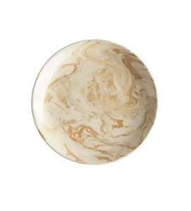 Nouvelle assiette de service ronde aspect marbre beige rouille motif tourbillon plateau à dessert plateau à collation plateau à fromage vaisselle décorative - Product Image 3