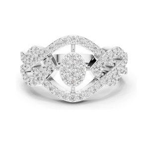 Bague en diamant de laboratoire 0,612 CT pour femmes, clarté VVS-VS EF, or 18 carats, 14 carats, 10 carats et argent 925, or rose, or jaune, or blanc - Product Image 2
