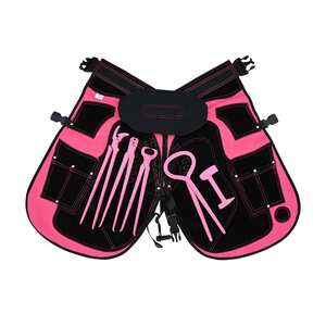 Kit d'outils de maréchal-ferrant en gros : Pince à sabots, extracteur de sabots, clincher, testeur de douleur et tampon avec tablier en cuir réglable - Product Image 1