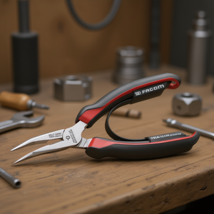 Pince à bec demi-rond Facom, coudée à 40 degrés, pince de haute qualité - Product Image 3