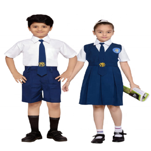 Fabricant d'uniformes scolaires professionnels, ensemble uniforme pour garçons et filles avec chemise, short et tablier - Product Image 1