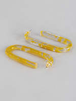 Conception Standard Style bohème géométrie C-forme résine cerceau boucle d'oreille écaille de tortue boucles d'oreilles pour femmes fille déclaration boucle d'oreille