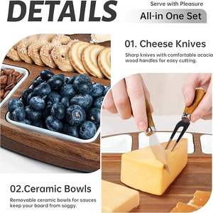 Acacia Wood Serving <b>Tray</b> Mango Wood Decorative <b>Tray</b> Teakwood Breakfast <b>Tray</b> Natural Wooden Platter For Kitchen Dining Hotel Home - Product Image 2