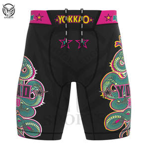 Shorts de lutte MMA personnalisés pour hommes, imprimés, brodés et sublimés, extensibles dans 4 directions. - Product Image 4