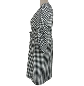 Kaftan ancho a cuadros para mujeres de talla grande, silueta recta informal, patrón de cuadros, vestido de algodón polivinílico para damas - Product Image 2