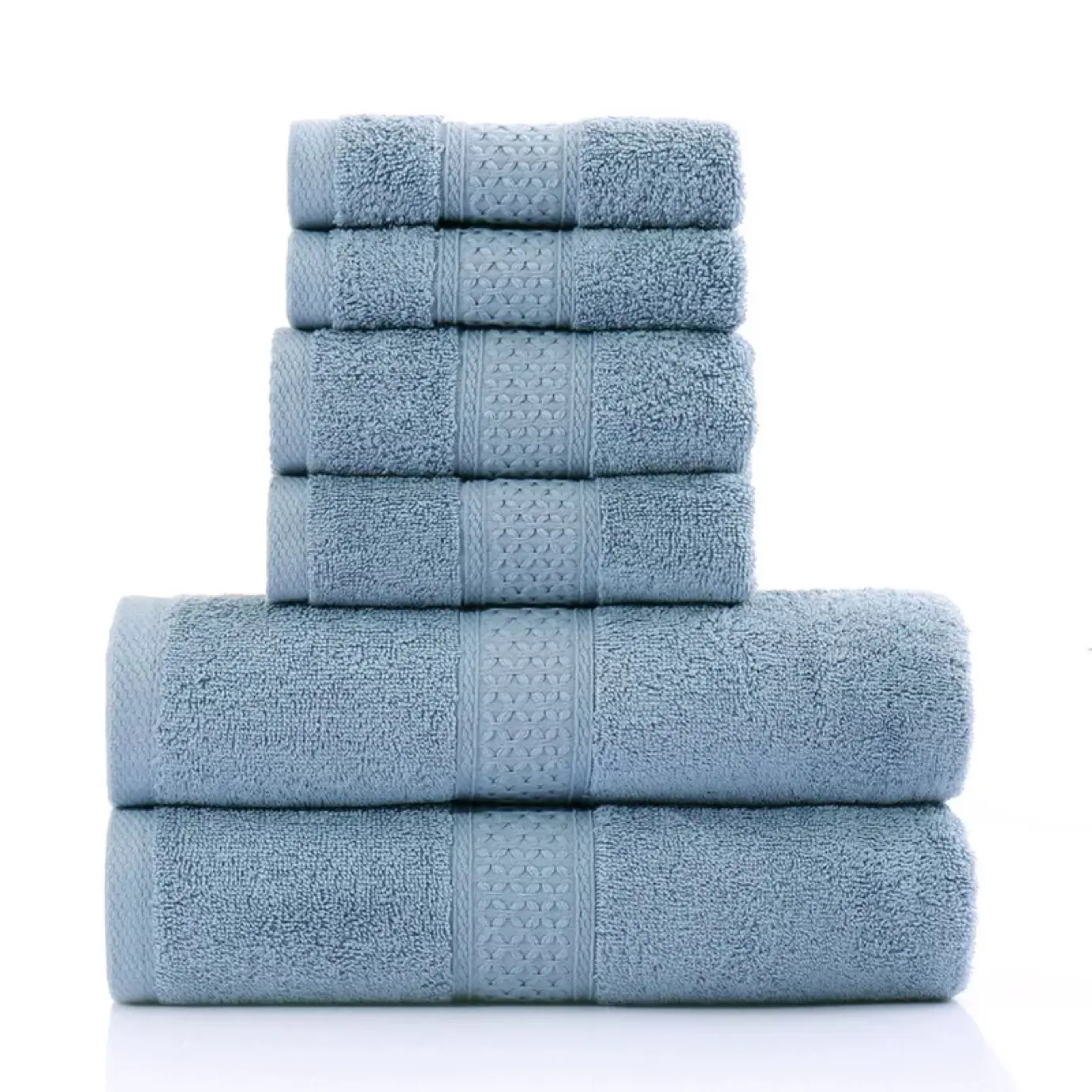 Venta al por mayor logotipo personalizado 100% Toalla de baño de algodón súper seco barato absorción de agua juego de toallas de hotel