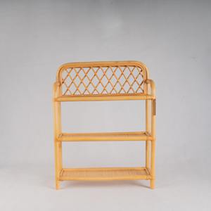 Natural Rattan <b>Shelves</b> Home <b>Storage</b> Shelf Cabinet Rustic Shelf Rack <b>Storage</b> Organizer Made in Vietnam - Product Image 2