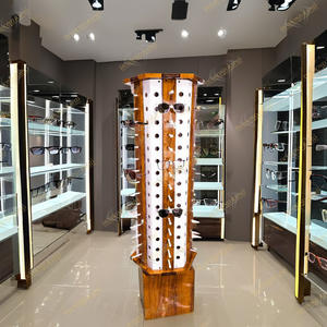 Nuevo soporte de exhibición de gafas de madera giratorio al por mayor para tiendas ópticas-Soporte de exhibición de gafas al por mayor - Product Image 1