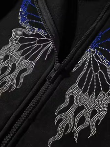 Sudadera con Capucha Personalizada Bordada de Otoño para Hombre, Estilo Urbano, Holgada, 100% Algodón, con Bolsillo, Alta Calidad - Product Image 2