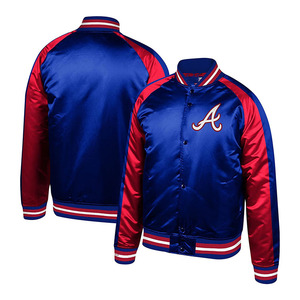 Vestes de baseball en satin de laine pour hommes de haute qualité personnalisables en gros; Conception de bombardier à capuche - Product Image 1
